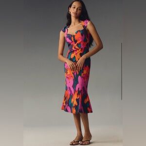 Anthropologie The Cecily Fit & Flare Sweetheart Dress